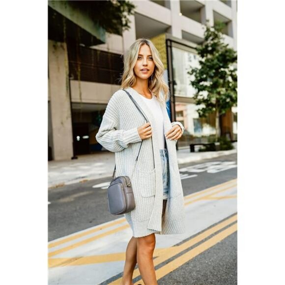 Multi Pocket PU Leather Casual Medium Crossbody Bag - Picture 7 of 8